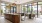 large windows surround clubroom kitchen