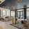 bookshelves in luxurious clubroom